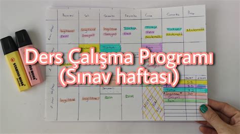 "Sınav Hazırlık İçin Özel Ders ve Eğitim Programları"